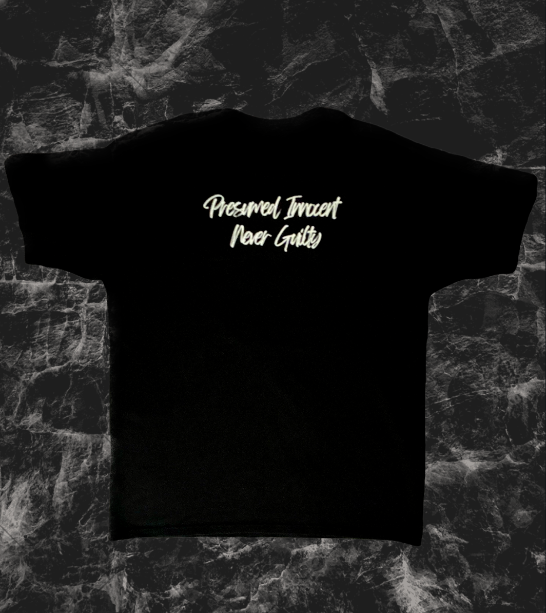 Allegedly Streetwear | Fingerprint Logo Tee | Black