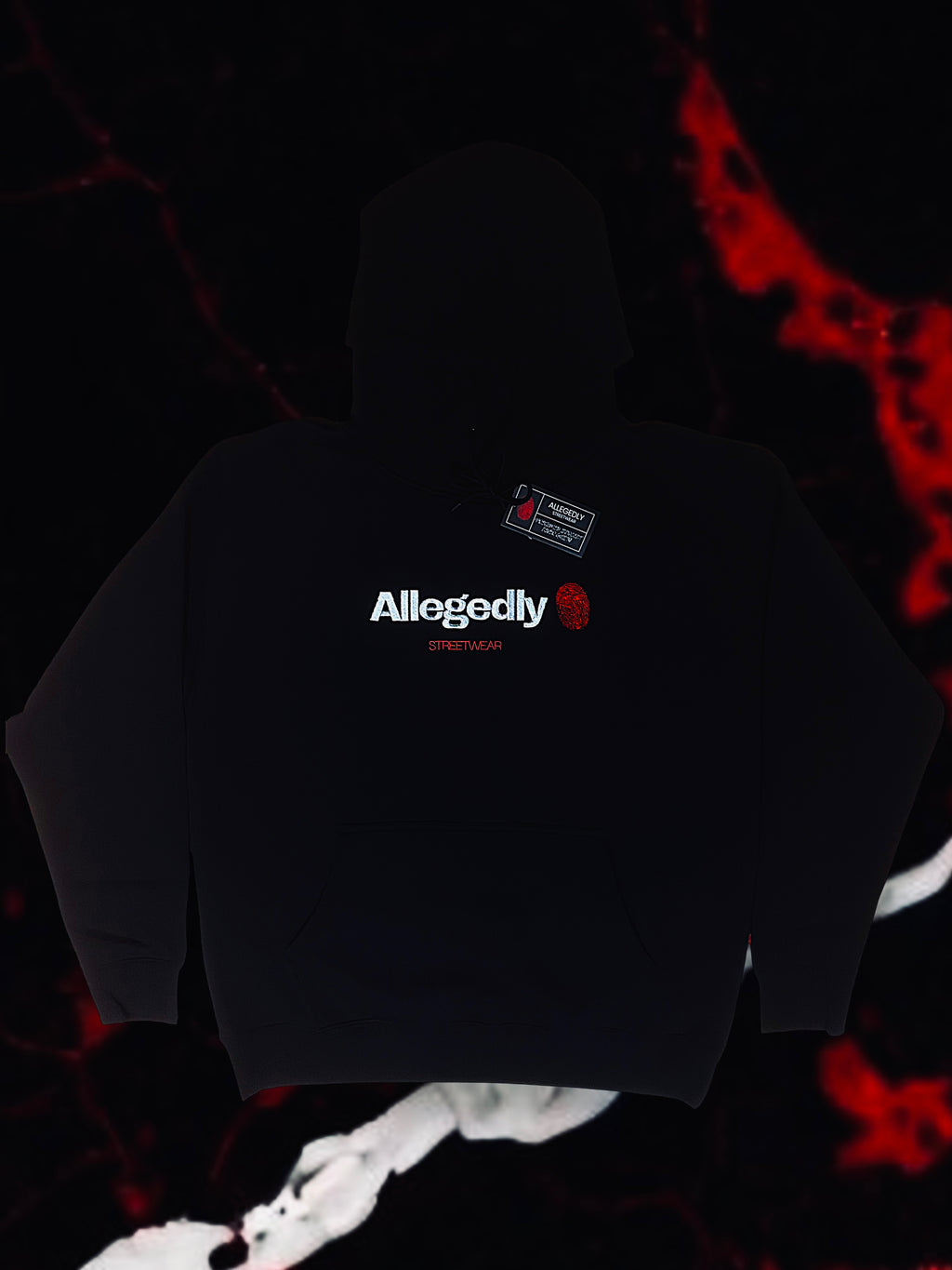 Allegedly Streetwear | Fingerprint Logo | Pullover Hoodie